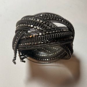 Cuff Bracelet in Delicate Woven Details